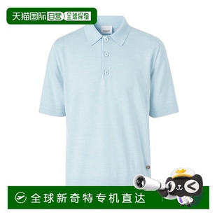 99新未使用 专属标识装 香港直邮Burberry 衫 饰丝毛混纺 Polo