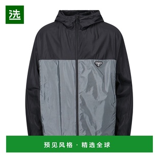 香港直邮Prada SGC6011WQ9SBOO普拉达外套 拉链连帽夹克