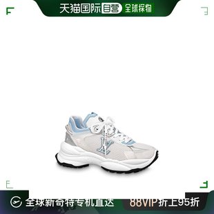 VUITTON路易威登蓝色徽标提花运动鞋 欧洲直邮LOUIS