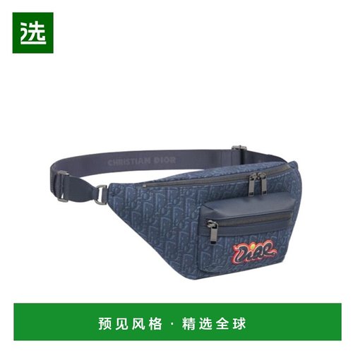 香港直邮Dior logo图案腰包 1ESBO077OUP