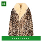 香港直邮Celine 思琳 女士 1h可退 雙排扣動物紋外套 RM04O0R21