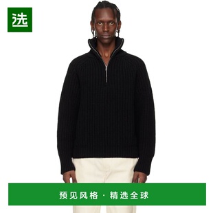 1h可退 香港直邮Studio Nicholson 男士 黑色 Bristol Knit 毛衣