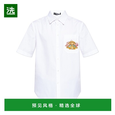 香港直邮Versace 短袖衬衫 10206581A14952范思哲男装