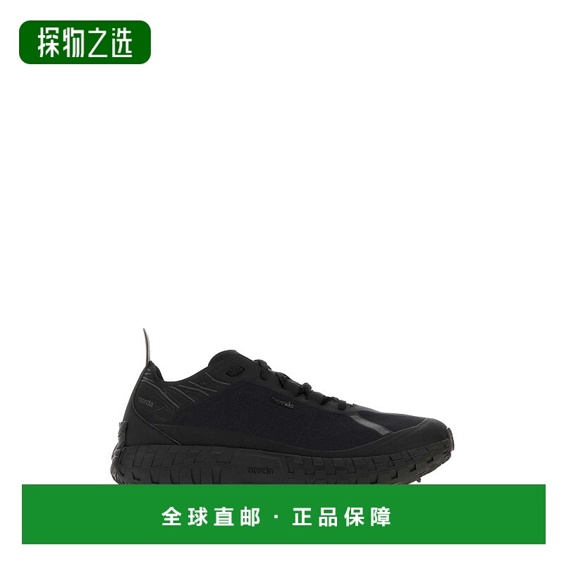 香港直邮Norda 男士 001A 黑色帆布运动鞋 001AMSTEALTHBLACK