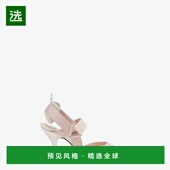 欧洲直邮Fendi芬迪Colibri高跟鞋 粉红色锥形头刺绣舒适百搭网面