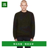 美国直邮 保罗史密斯 Paul 1h可退 Smith 绿色光影树叶马海毛