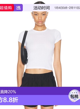 1h可退 香港直邮wardrobenyc 女士 T恤 W1082R17 white白色 舒适