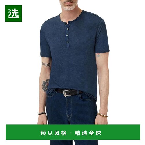 1h可退 【美国直邮】john varvatos 男士 上装T恤短袖