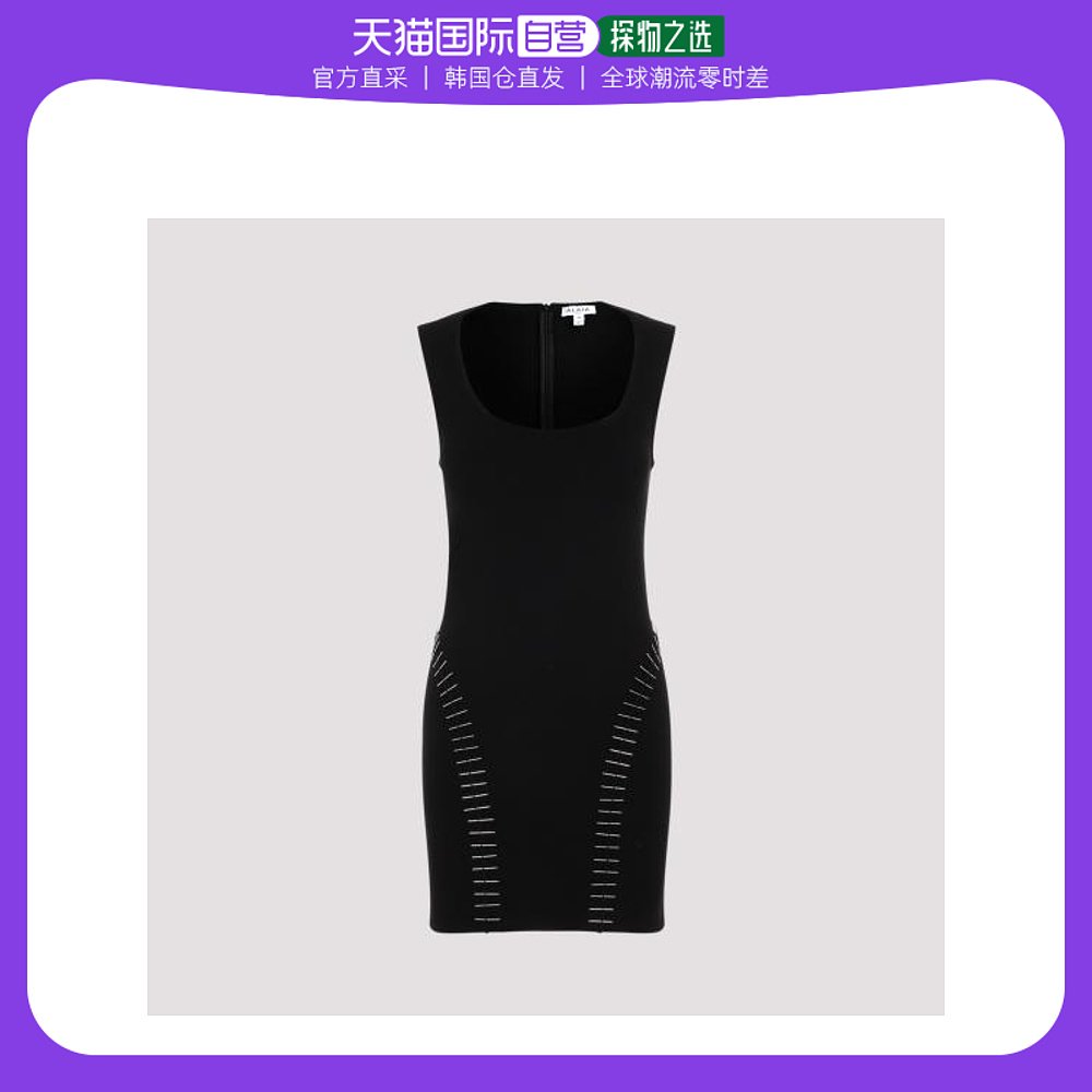 韩国直邮ALAIA23FW连衣裙女AA9R23754M816995 NOIR ALAIA