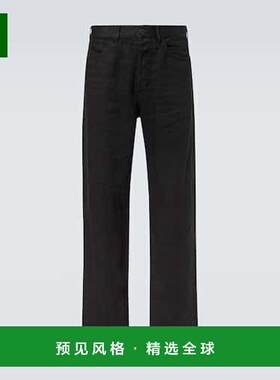 1h可退 香港直邮The Row 男士 Hartley 中腰亚麻直筒牛仔裤直筒裤