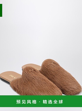 香港直邮Prada 普拉达 女士 SANDY HAIRY-EFFECT SABOT 凉鞋 1S00