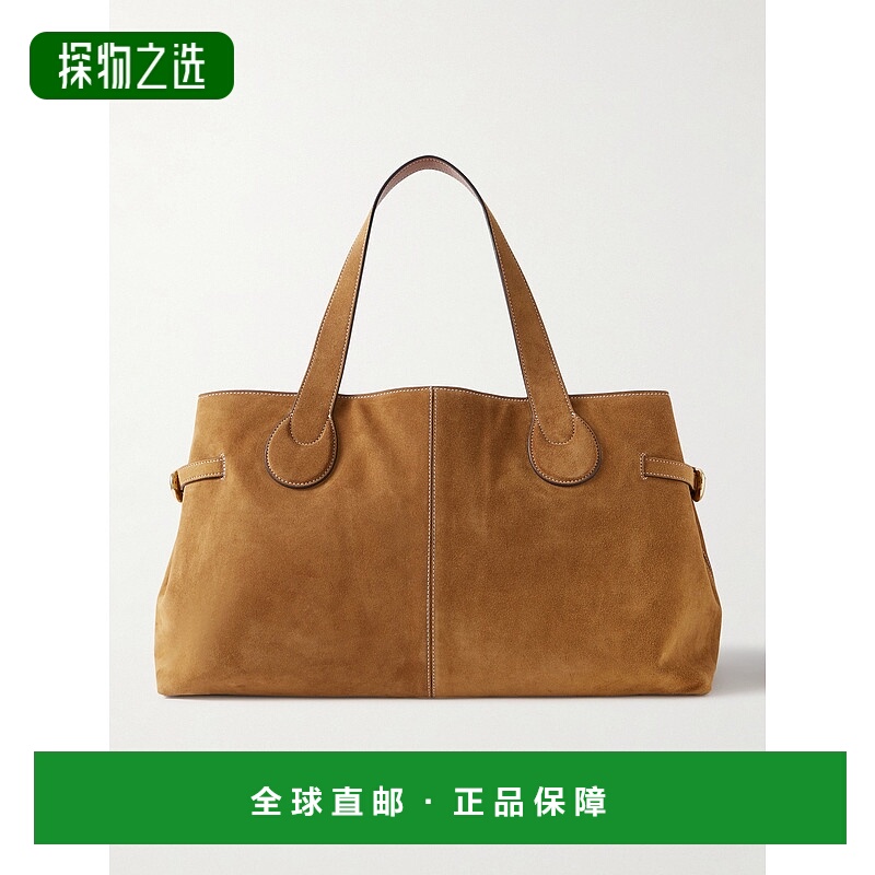 香港直邮Staud 女士 Piper 绒面革手提包 H25F7031UNTAN