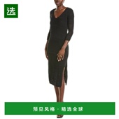 bone 美国直邮 1h可退 Dress rag Maxi 女装 Renee 黑色连衣裙