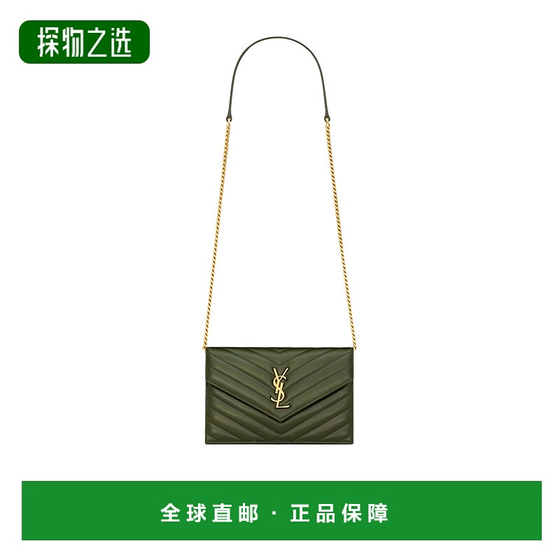 香港直邮Saint Laurent CASSANDRE 小羊皮信封链条钱包 857605AAA