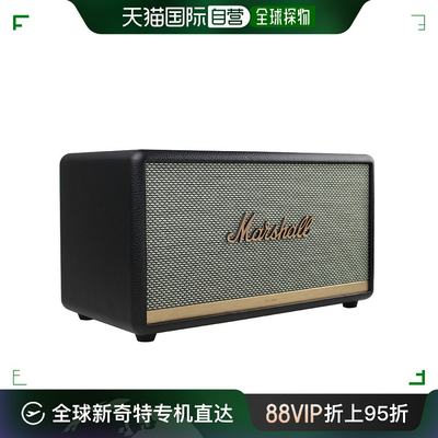 欧洲直邮marshall马歇尔3代无线蓝牙音箱黑色移动便携小型音响