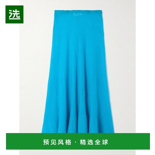 AA9J2419K123B 褶裥马海毛混纺中长半身裙 香港直邮Alaïa 女士