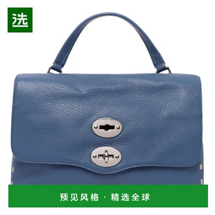 1h可退 香港直邮Zanellato 女士 BOVINE 蓝色皮革包包 068010S004