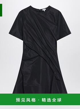 香港直邮LOEWE 罗意威 女士 黑色迷你立体剪裁连衣裙 S359Y09XJDP