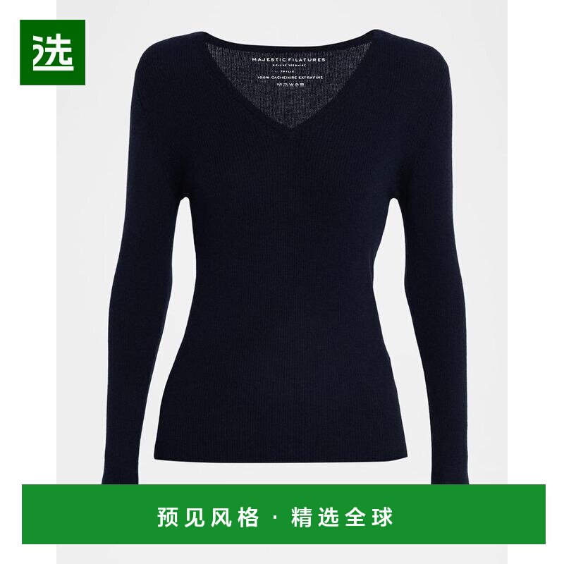 【美国直邮】majestic filatures 女士 毛衣长袖针织羊绒针织衫