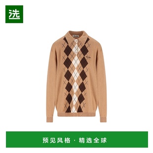 香港直邮Miu 驼色毛线衫 Miu 女士 MMLB65174B毛衣 缪缪 1h可退