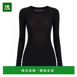 香港直邮RICK OWENS 女士T恤 RP01F6202MR09 SS2026 黑色