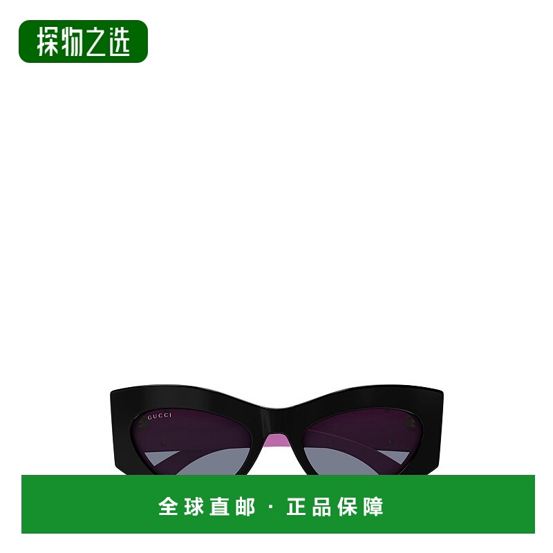 1h可退 香港直邮Gucci 古驰 女士 全框太阳镜 GG1843S black黑色