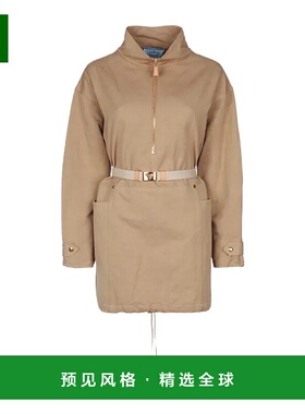 1h可退 香港直邮Prada 束腰拉链领外套 P3L59HSOOO14F5