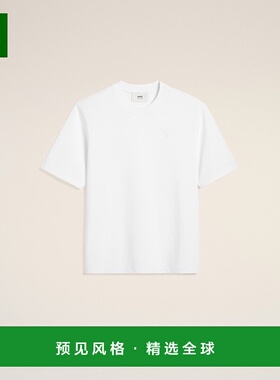 欧洲直邮AMI 白色棉质Friend of the HeartT恤