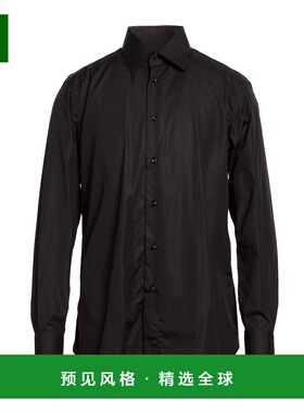 1h可退 香港直邮Brioni 布里奥尼 男士 纯色衬衫 black黑色 舒适
