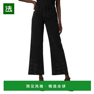 1h可退 【美国直邮】Hudson|Rosie 黑色亮片金属扣眼踝靴