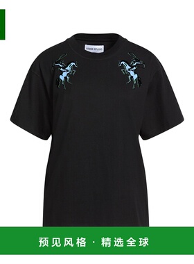 1h可退 香港直邮Stand Studio 女士 T恤 black黑色 舒适时尚