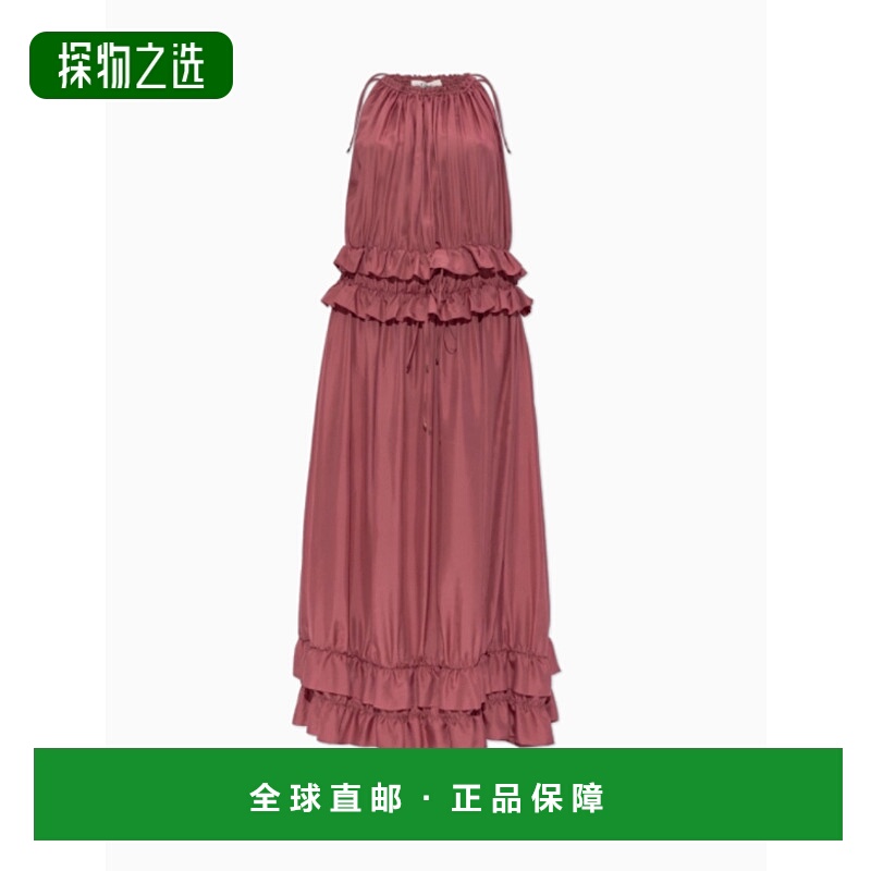 香港直邮Chloe 蔻依 女士 荷葉邊掛脖洋裝 CH25ARO34044