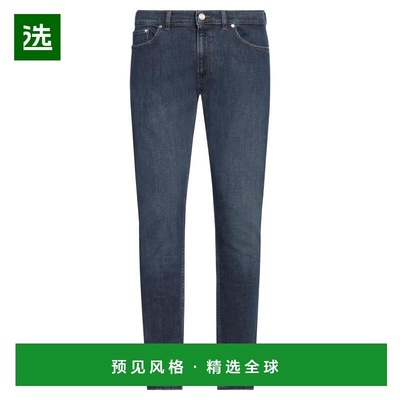 1h可退 【美国直邮】TRUSSARDI 牛仔裤 男装 修身版型 深色水洗