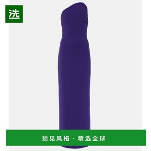 1h可退 香港直邮SOLACE LONDON 女士 Eve crêpe 礼服 purple紫色