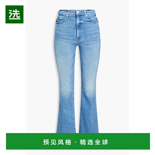 1h可退 香港直邮mother denim 女士 Weekender 高腰喇叭牛仔裤 19
