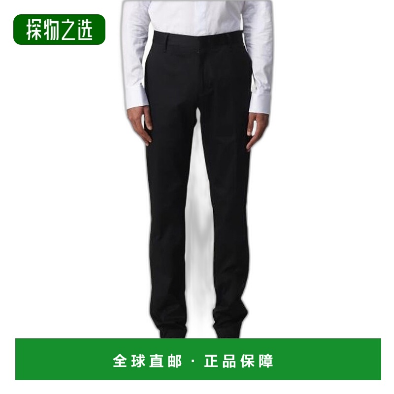 香港直邮Emporio Armani 蓝色徽标正装西裤 8N1P151NJ7Z阿玛尼