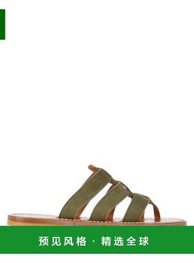 1h可退 香港直邮K.JACQUES 女士 人字拖 green绿色 舒适时尚