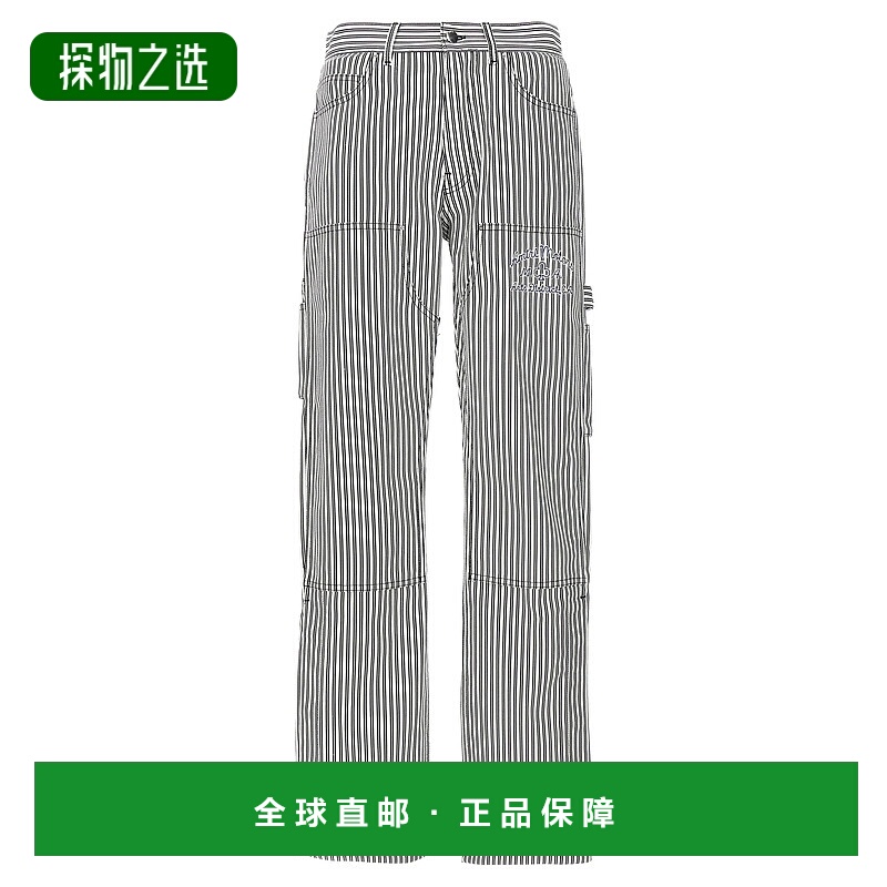 1h可退 欧洲直邮AMIRI 男士休闲裤 PS24MAW029BLACKWHITE牛仔裤