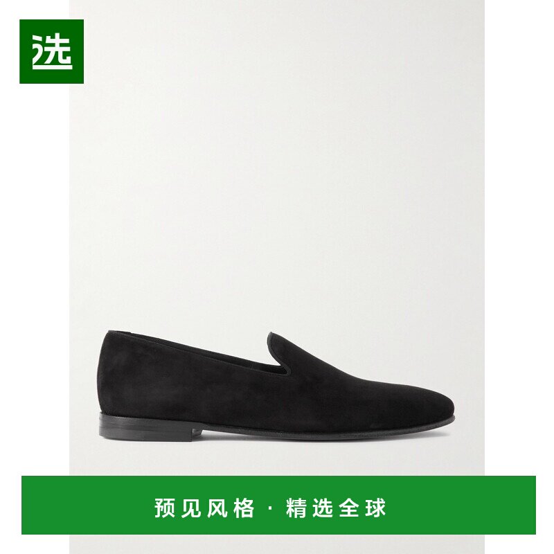 MANOLO BLAHNIK 莫罗·伯拉尼克 男士 Mario 绒面革乐福乐福鞋