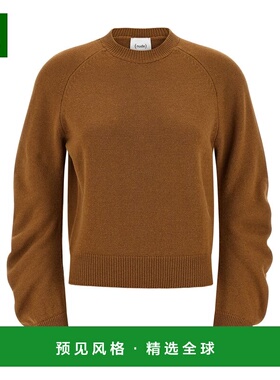 1h可退 香港直邮Nude 女士 曲线袖毛衣 1101W25536 brown棕色 舒