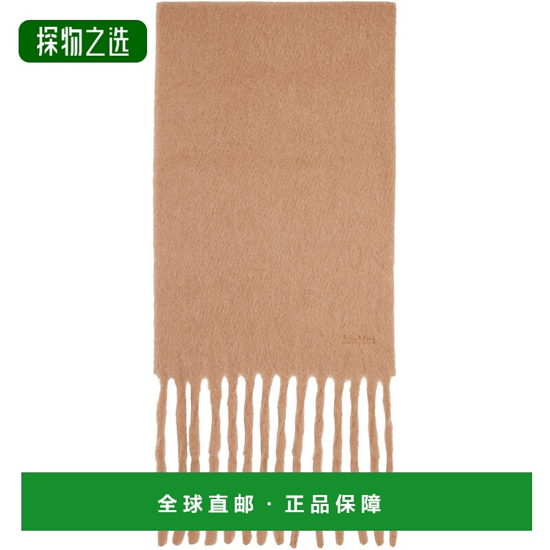 香港直邮MaxMara 麦斯玛拉 女士 驼色 Osso 围巾 2524546022