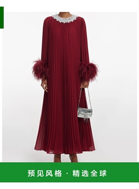 1h可退 香港直邮SELF-PORTRAIT 女士连衣裙 SC25032MBURGUNDY AW2