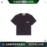 香港直邮Maison Kitsune 双狐狸头贴片短款T恤 JW00147KJ0008