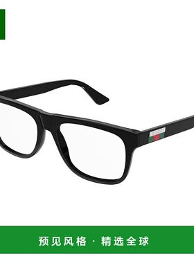 1h可退 香港直邮Gucci 古驰 男士 徽标平光镜 GG1117O black黑色