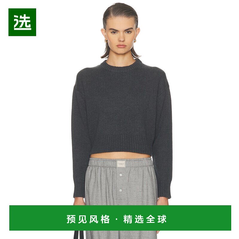 1h可退 香港直邮enza costa 女士 短款棉质羊绒毛衣 32CC8177针织