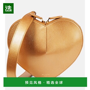 1h可退 香港直邮Alaïa 女士 Le Coeur 皮革肩包 metal金属色 舒适
