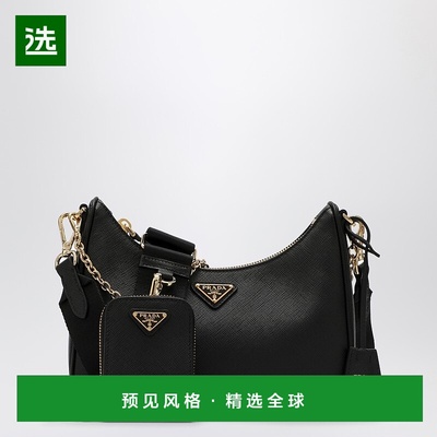 1h可退 香港直邮Prada 普拉达 女士 Re-Edition 2005 黑色皮革包