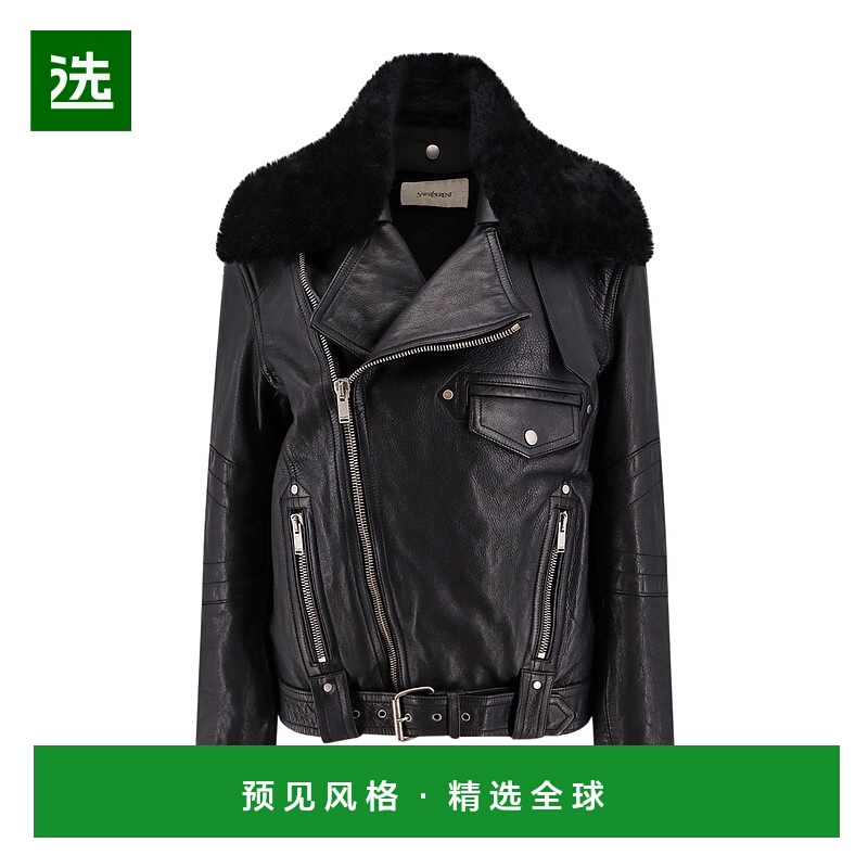 香港直邮Saint Laurent 长袖皮夹克 809830YCRR2麂皮