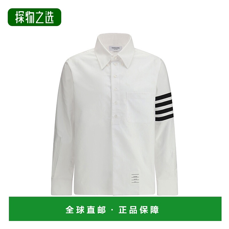 香港直邮Thom Browne 汤姆·布朗 男士 標誌貼片襯衫 MWL431CF031