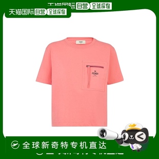 T恤 香港直郵Fendi 短款 圓領(lǐng)短袖 FS7389ANQS
